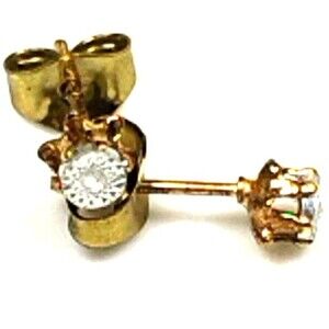 .womens Gold Small Stud Earrings Pierced Drop Minimalist Love Jewelry classic